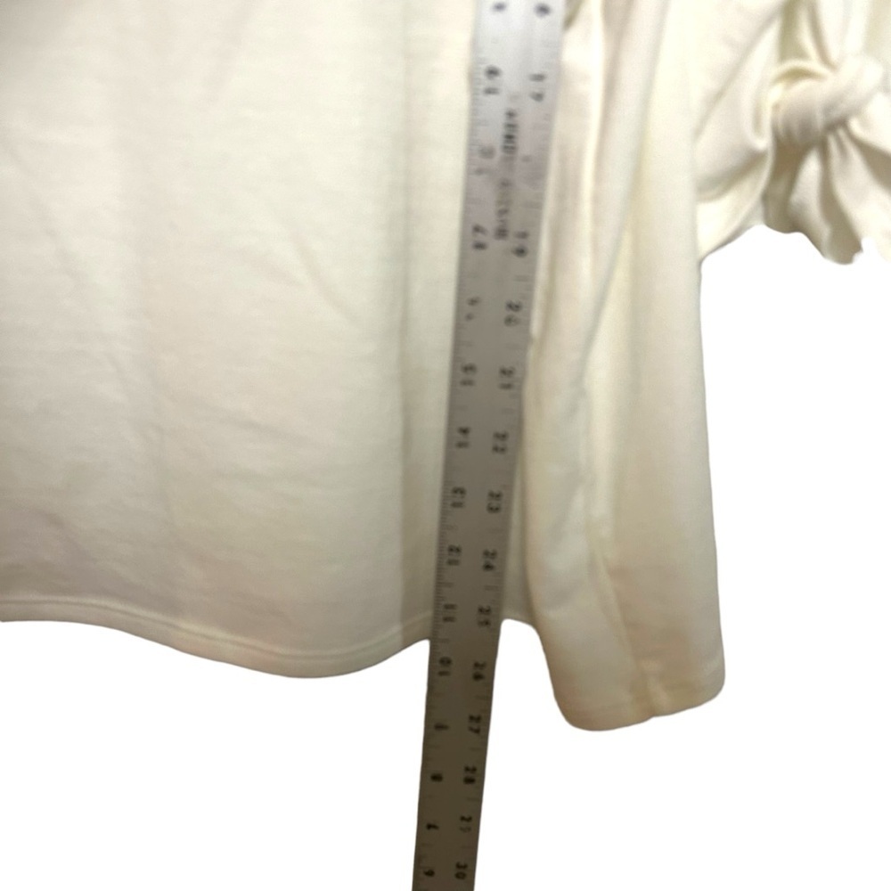 Jarbo 0/SM BOATNECK TIE-SLEEVE TOP IN PIMA
COTTON STRETCH jersey knit solid - Picture 9 of 13